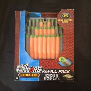 OOP Air Warriors Ultra-Tek 45 Long Distance Suction Darts Refill Pack New